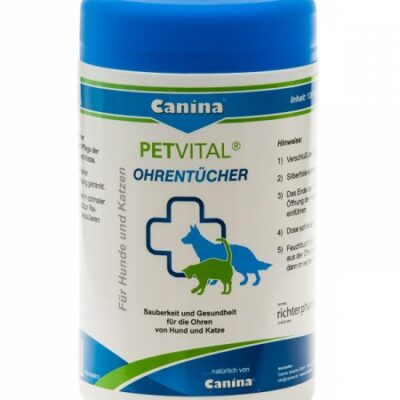 Canina®|PETVITAL®| Ear wipes| 120 Pieces