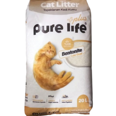 Pure Life Activated Carbon Bentonite Cat Litter 20 L