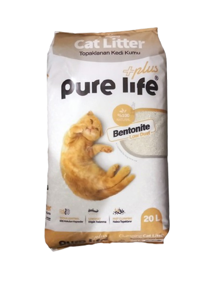 Pure Life Activated Carbon Bentonite Cat Litter 20 L